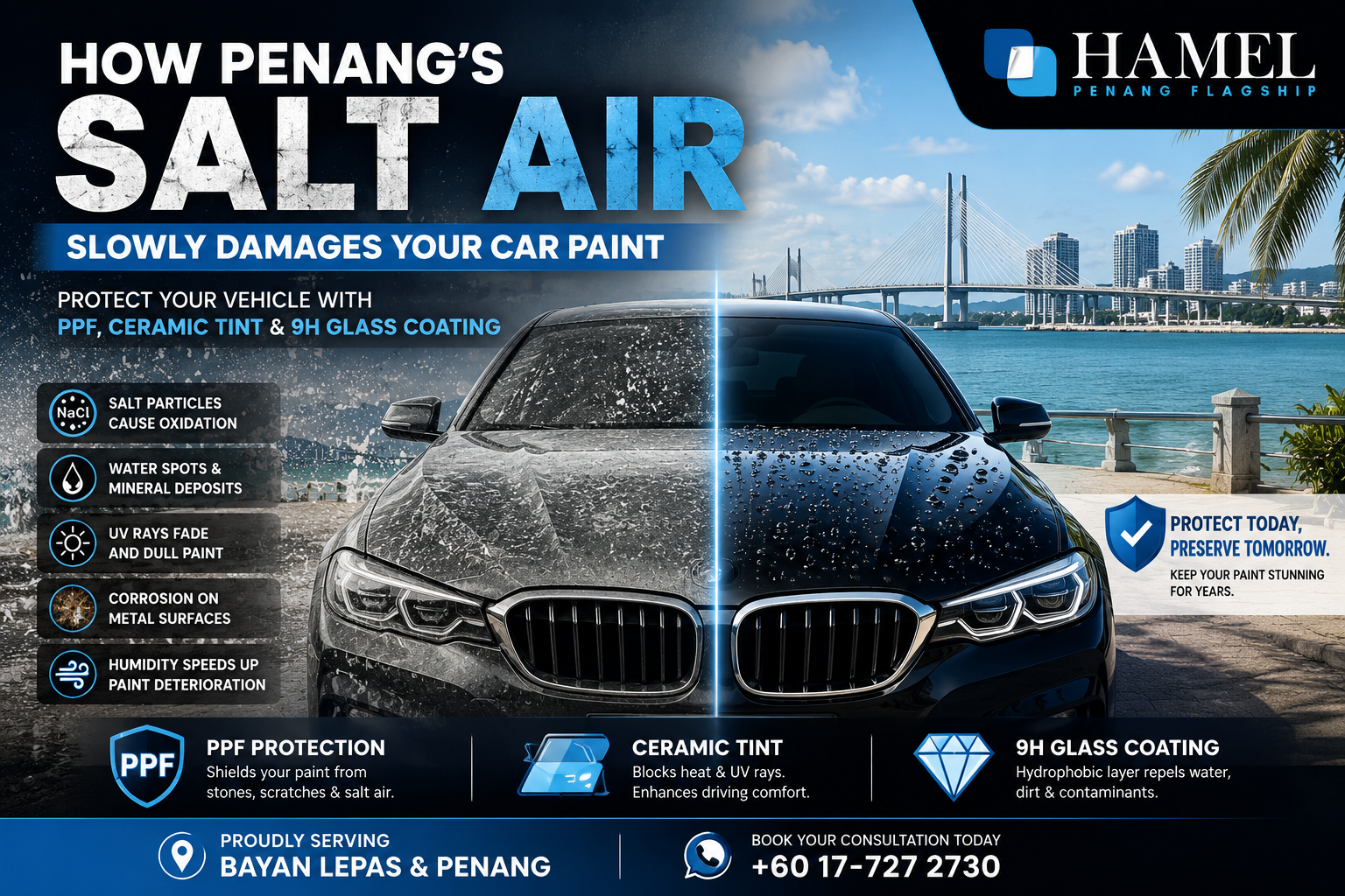 How Penang’s Salt Air Slowly Damages Your Car Paint (And How to Protect It)